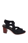 Sandália Peep Toe Triângulos